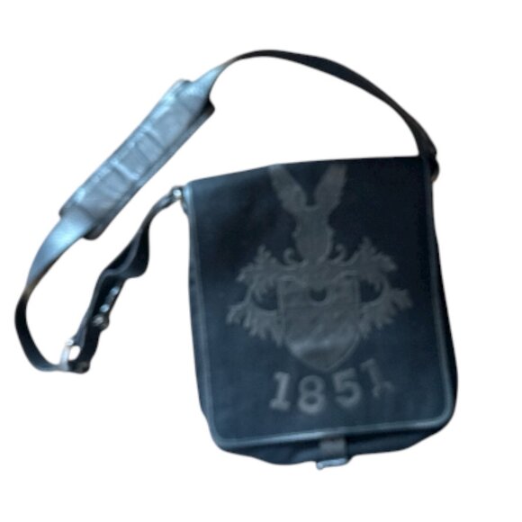 Bally 1851 Crossbody Sling Messenger Bag w/ Silver Tag - Picture 3 of 16